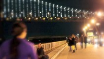 The Bay Lights (Bay Bridge testing in January)
