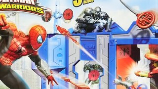 Spider-Man vs Batman Slinging Webs! Marvel Web Warriors Superhero Training Center