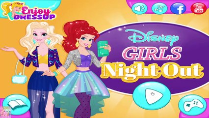 Disney Girls Night Out - Disney Princess Makeup and Dress Up Games