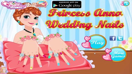 Princess Anna Wedding Nails - Frozen Anna Games for Kids