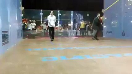 Legends back on Squash Court. Jahangir Khan & Jansher Khan togethert