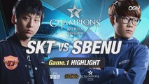 [H/L 2016.04.08] SKT vs SBENU Game 1 - RO2 l 롯데 꼬깔콘 LoL Champions Korea Spring 2016