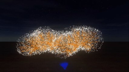 Fireworks Simulation - Hava Nagila (Réjouissons-nous! - Folklore hébreu)