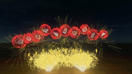 Fireworks Simulation - Valses de Vienne (F.Feldman)
