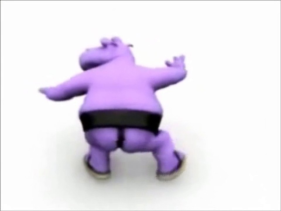 Funny Dancing Hippo Dancing to Gummy Bear Song