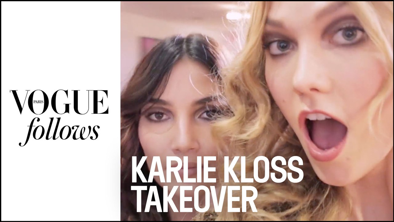 Quand Karlie Kloss vole la caméra de Vogue Paris #VogueFollows