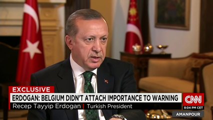 Erdogan: Belgium ignored Turkeys terror warnings