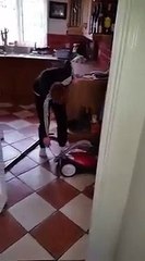 On voit que cet ado n’utilise pas souvent l’aspirateur !
