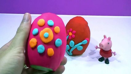 CARS TOYS HULK FLOWER EGGS!!!- Kinder surprise play doh eggs peppa pig español 2016