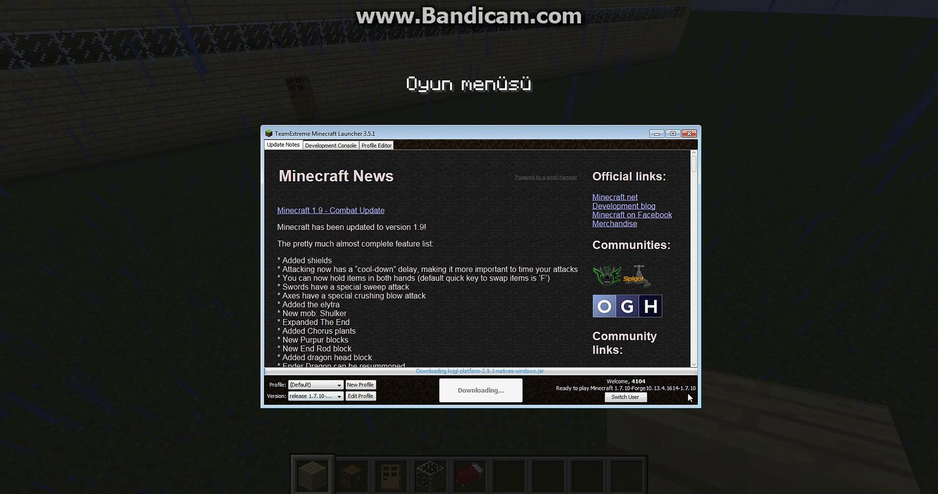 Benim Minecraft Sever Um