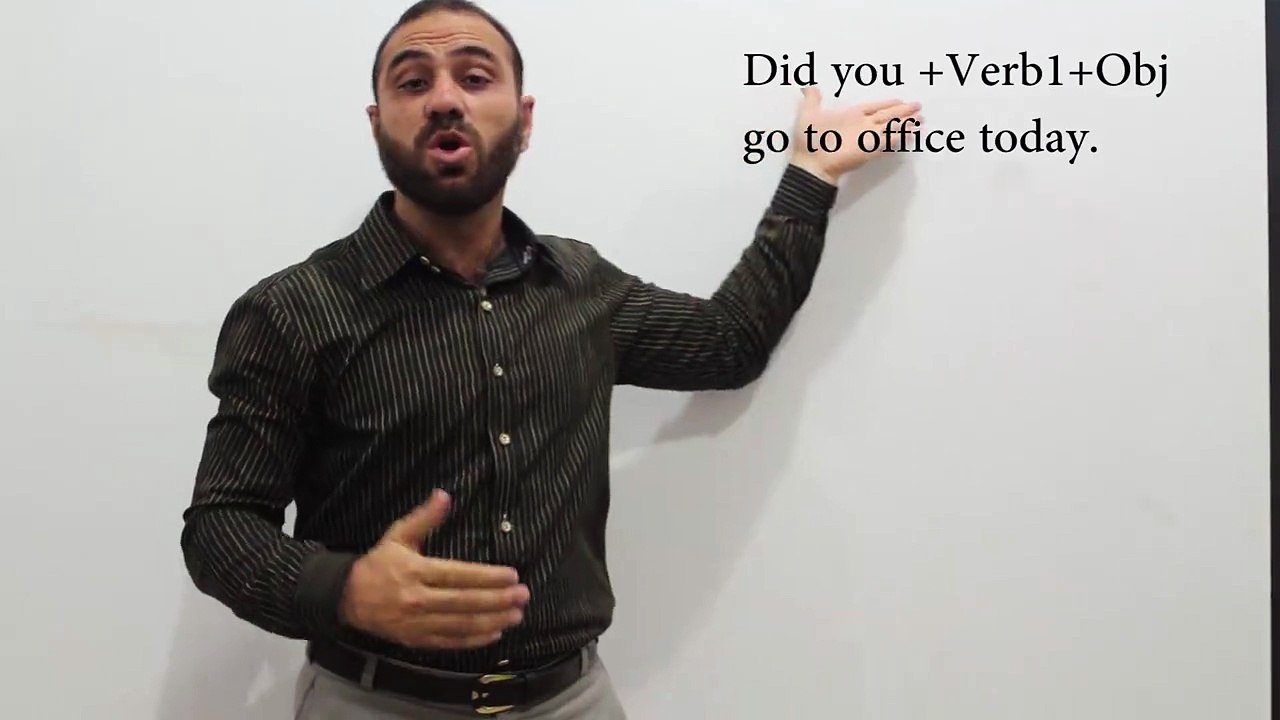 Learn English BY H hussain did you  + verb + object English to urdu