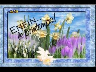 Enfin le printemps --- Edith Piaf ---by MJM