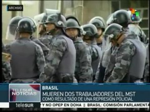 Brasil: represión policial deja dos campesinos muertos en Paraná