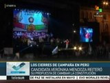 Perú: candidatos a la presidencia realizan cierres de campaña