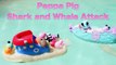 Peppa Pig SHARK ATTACK!!! Peppa Pig Family Boat Vacation Killer Whale and Sharks Pool DisneyCarToys