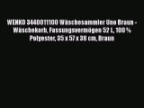 NEUES PRODUKT Zum Kaufen WENKO 3440011100 W?schesammler Uno Braun - W?schekorb Fassungsverm?gen