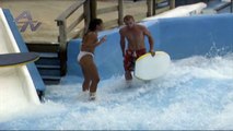 Surfing artificial waves allows riders to hit some new moves.