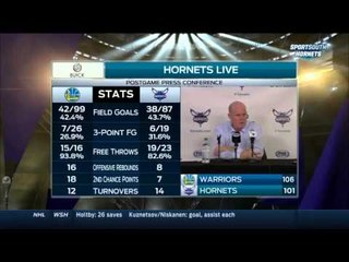 Hornets desplazados por Warriors