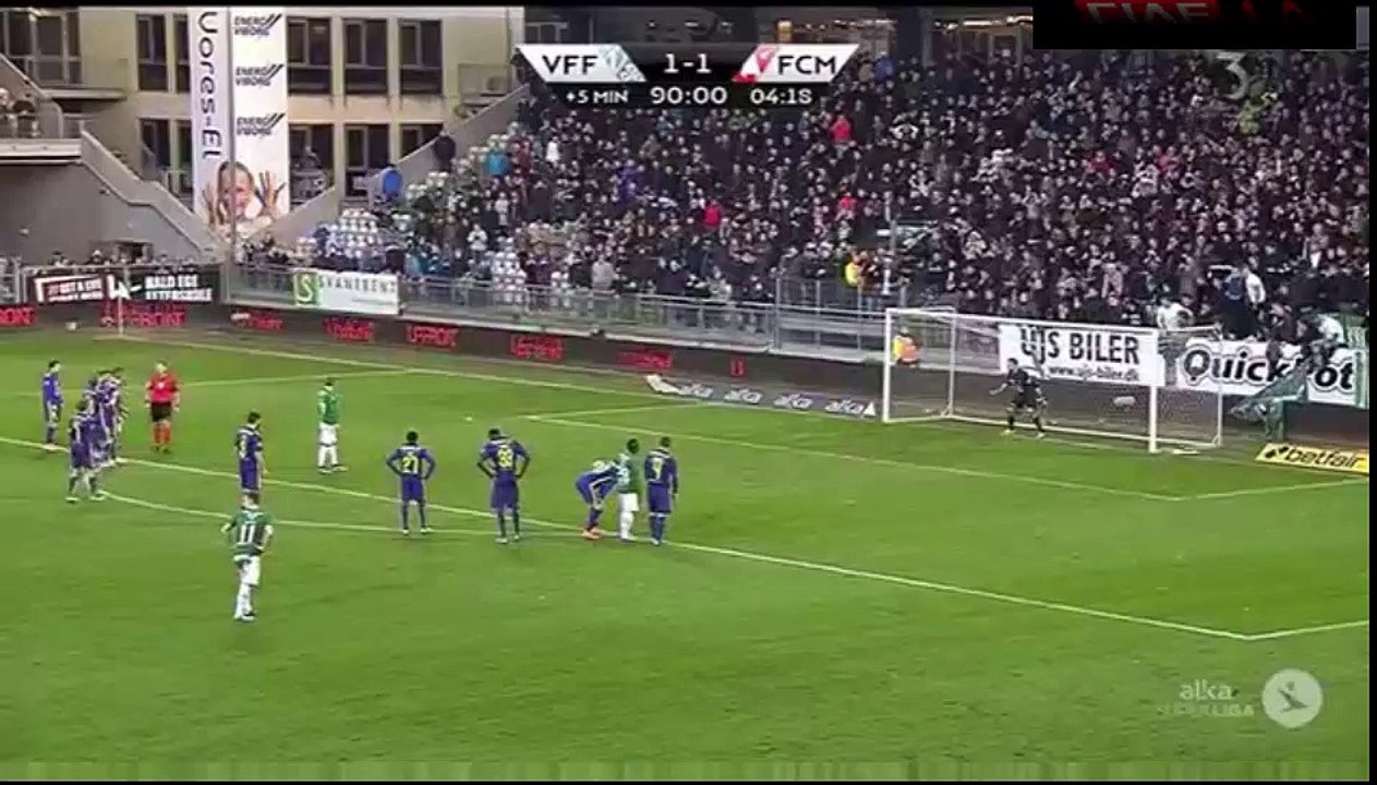 Sebastian Andersen Missed Penalty - Viborg  1 - 1  FC Midtjylland