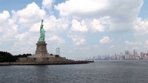 The Statue of Liberty on Liberty Island in NYC, New York