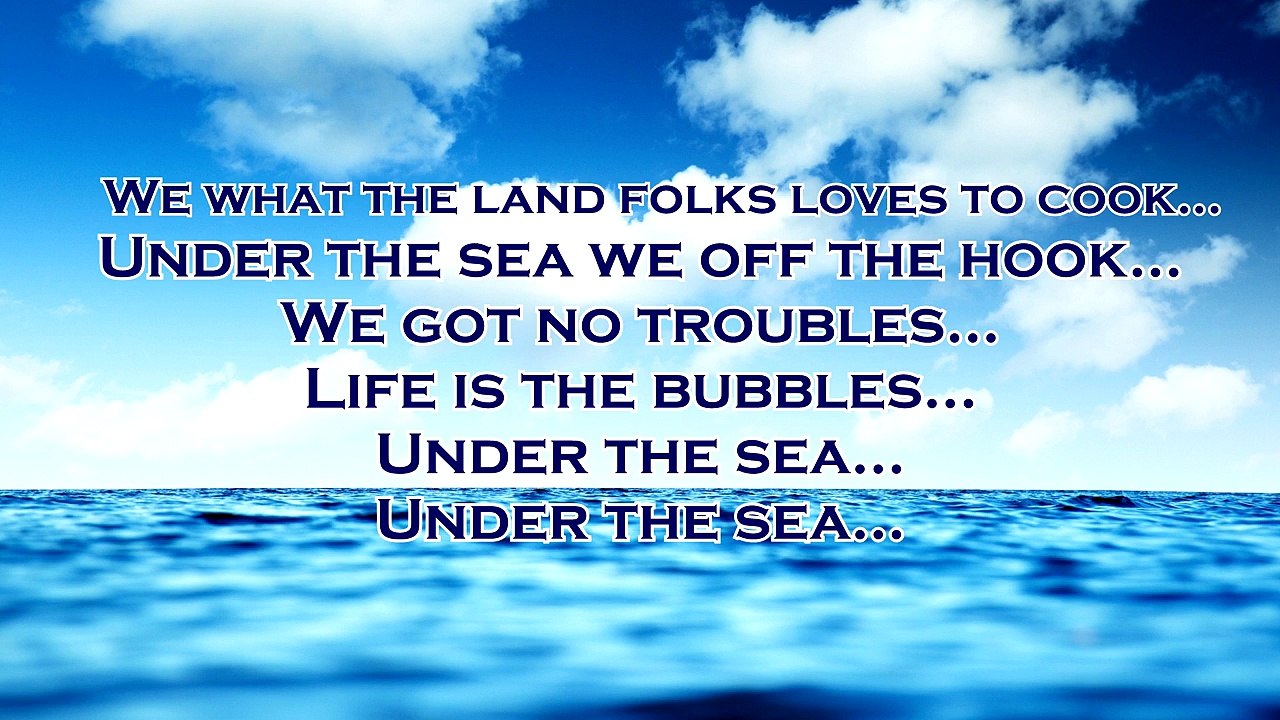 The Little Mermaid - Under the Sea (Lyrics)