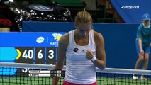WTA Katowice: Stefanie Voegele - Magda Linette: 1-2 (Özet)