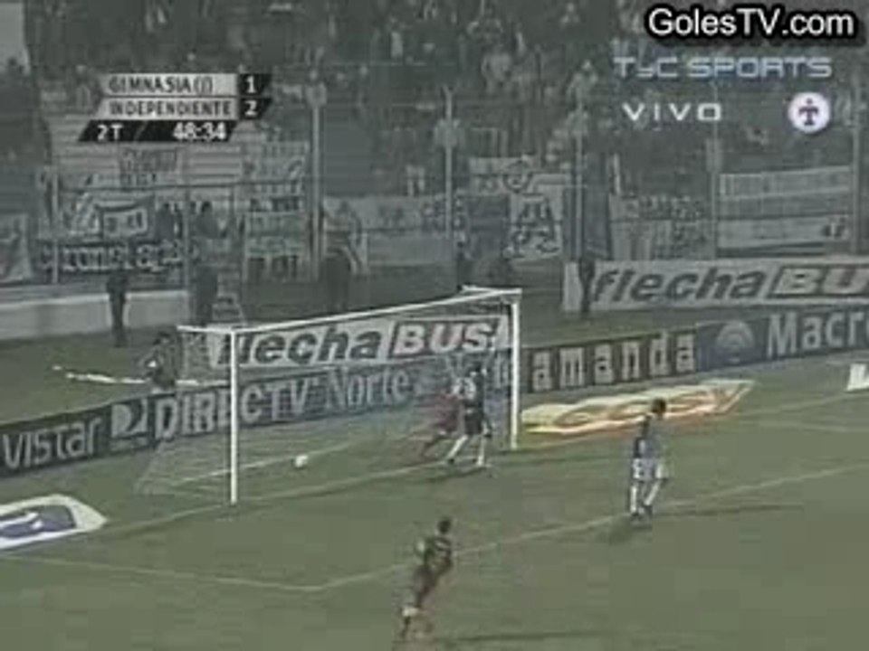 Gimnasia J 1-3 Indepndiente (1-3 Sosa)
