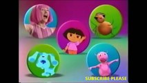 nickjr favorite show's dora the explorer go diego go peppa pig blue's clue's and peter rabbid promo