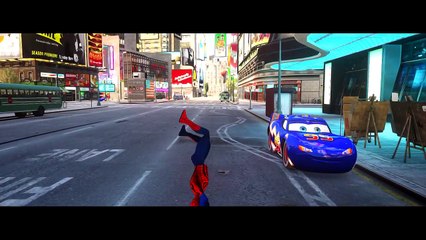 Disney Cars Pixar Spiderman Nursery Rhymes & Lightning McQueen Colors (Children Songs with Action)