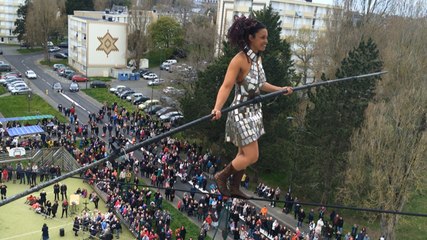 La grande traversée de la funambule