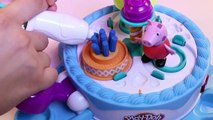 Peppa Pig Play Doh Cake Makin' Station Bakery Playset Decorate Cakes Cupcakes Playdough Part 5