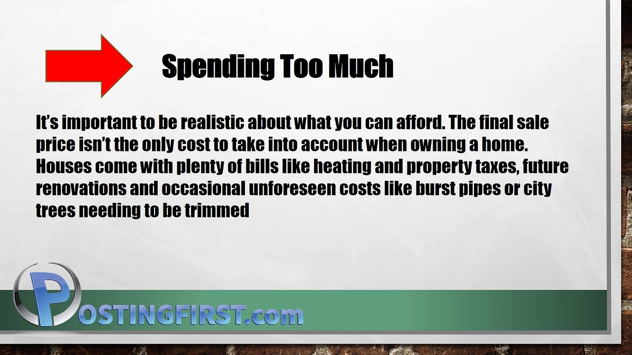 Mistakes that First Time Home Buyers make when looking for a new home