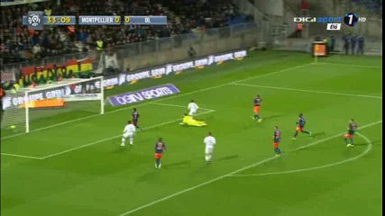 Maxwel Cornet Goal HD - Montpellier 0-1 Lyon - 08-04-2016
