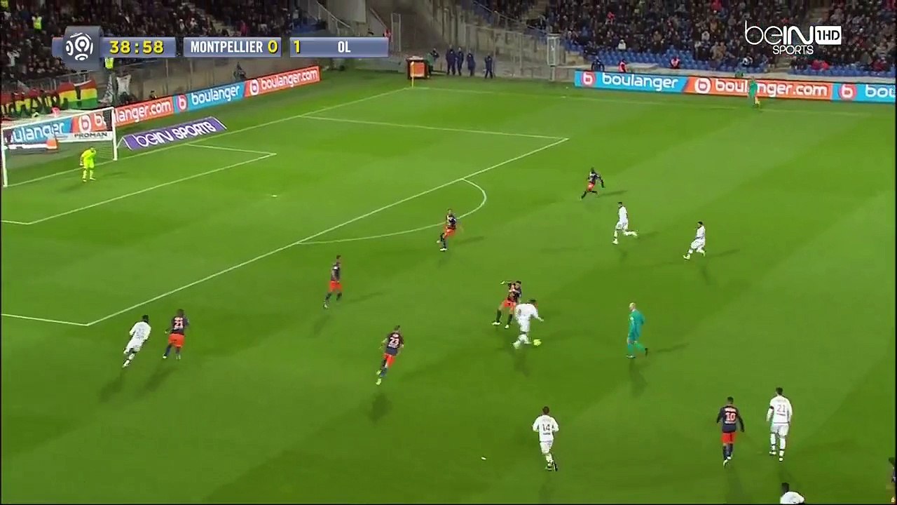 0-2 Maxwel Cornet Goal - Montpellier v. Lyon 08.04.2016 HD