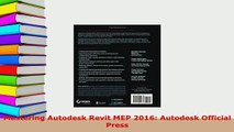 PDF  Mastering Autodesk Revit MEP 2016 Autodesk Official Press Read Full Ebook