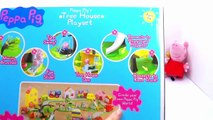 Peppa Pig Treehouse Playset Toy Review! Peppa invites George, Susie Sheep & all her friend