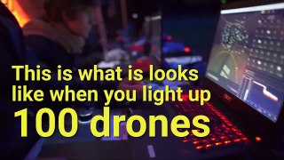 Intel 100 drones