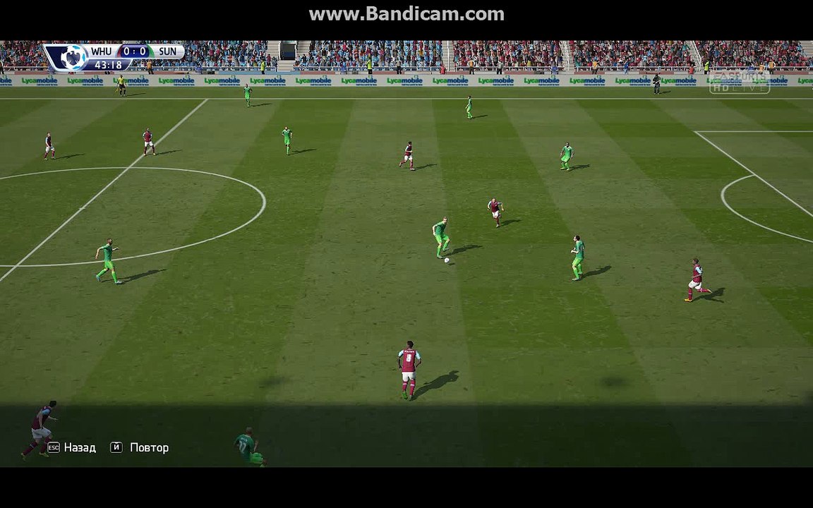 BPL 5 Тур. Вест Хэм - Сандерленд 1:0. Emenike, 44'