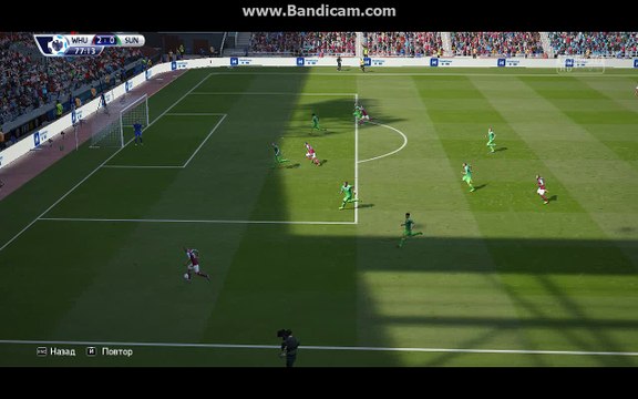 BPL 5 Тур. Вест Хэм - Сандерленд 3:0. Lanzini, 78'