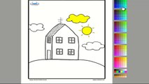 Peppa Pig en español - Coloreando la casa de Peppa