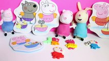 Peppa Pig Bath Toys Peppa Pig 4 Shaped Bath Puzzles Peppa Pig Toys Свинка Пеппа игрушки Part 1