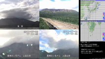 桜島ライブカメラ 2011-07-08 16時～20時 Volcano Sakurajima