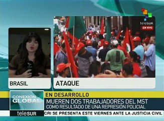 Brasil: Mueren 2 trabajadores del MST tras represión policial