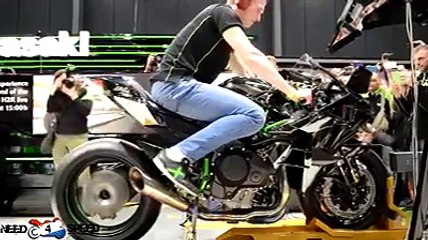 Kawasaki H2R - retour de flame