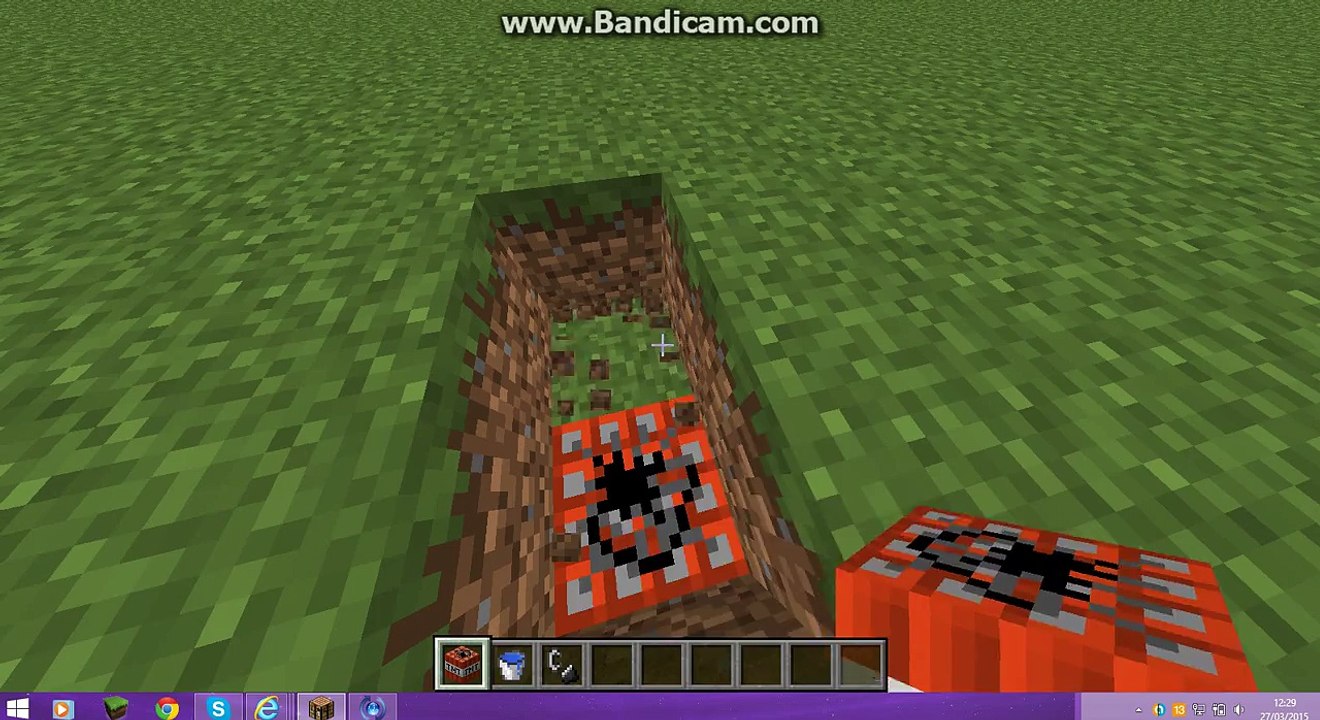 Vidéo Minecraft :comment fair un petit canon a TNT