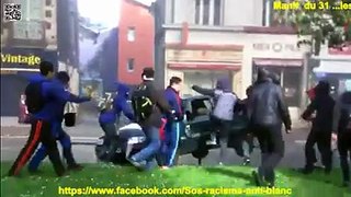 Welfare-abusing Muslim savages destroy & burn cars of hard working French citizens. Mar 31, 2106