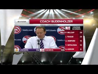 Hawks se quedan cortos frente a Lakers