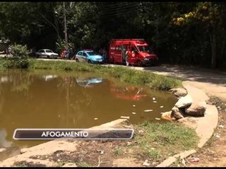 10-02-2014 - AFOGAMENTO NO LAGO DO BAIRRO GRANJA SPINELLI - ZOOM TV JORNAL