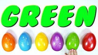 Learn Complementary Colours using Surprise Eggs! Opening 6 Giant Colorful Kinder Toy Egg S