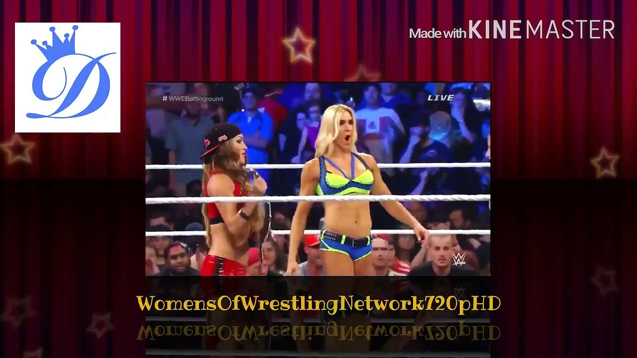 WWE Battleground 2015 Charlotte vs Brie Bella vs Sasha Banks